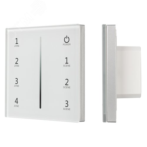 Панель SMART-P34-DIM-IN White 230V, 0-10V, Sens, 2.4G ARL, IP20 пластик, 5 лет - Arlight