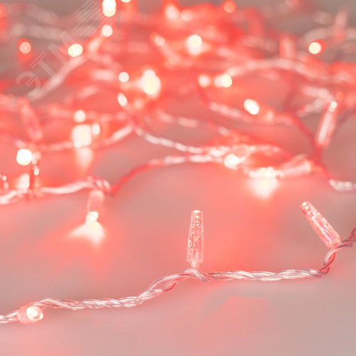 Гирлянда светодиодная декоративная ARD-STRING-CLASSIC-1000-CLEAR-100LED-PULSE Red 230V, 7W ARDCL, IP65 - Arlight
