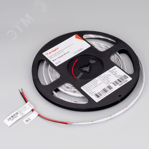 Лента светодиодная 11,5 Вт/м 24В IP20 Синий 544LED/м COB-X544-8-12mm CSP 5 м - фото 2