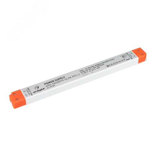 Блок питания ARV-SN48075-SLIM-PFC-C (48V, 1.56A, 75W) (ARL, IP20 Пластик, 3 года) - Arlight