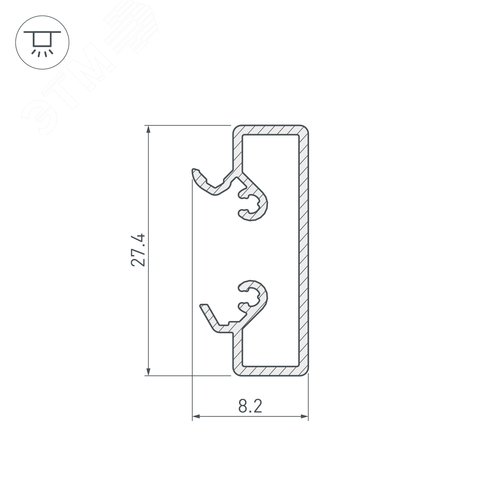 Экран ARH-WIDE-(B)-H20-2000 RRC Clear-PM (ARL, Пластик) 13