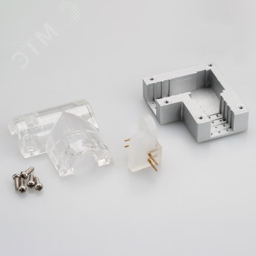 Соединитель угловой ARL-CLEAR-U15-90 (26x15mm) (ARL, Металл) - фото 4