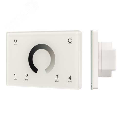 Панель Sens SMART-P79-DIM White (230V, 4 зоны, 2.4G) (ARL, IP20 Пластик, 5 лет) - Arlight