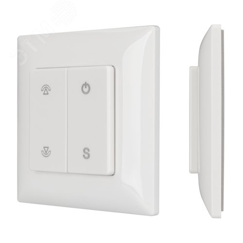 Панель SMART-P46-DIM-P-SUF 3V, 1 зона, Knob, 2.4G ARL, пластик - Arlight