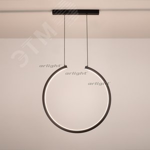 Дизайнерский профиль SL-MOONRING-D700 (BK) (ARL, Алюминий) - Arlight
