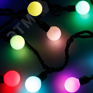 Гирлянда ARD-BALL-CLASSIC-D23-20000-BLACK-160LED RGB (230V, 7W) (ARDCL, IP65) (025633)