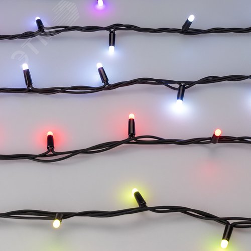 Гирлянда светодиодная декоративная ARD-STRING-PRO-10000-BLACK-95LED-MILK-LIVE RGBW-DMX 24V, 10W ARDCL, IP65 - фото 2