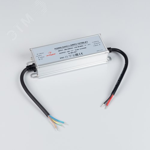 Блок питания ARPV-12150-A1 (12V, 12.5A, 150W) ( IP67 Металл, 3 года) - фото 3