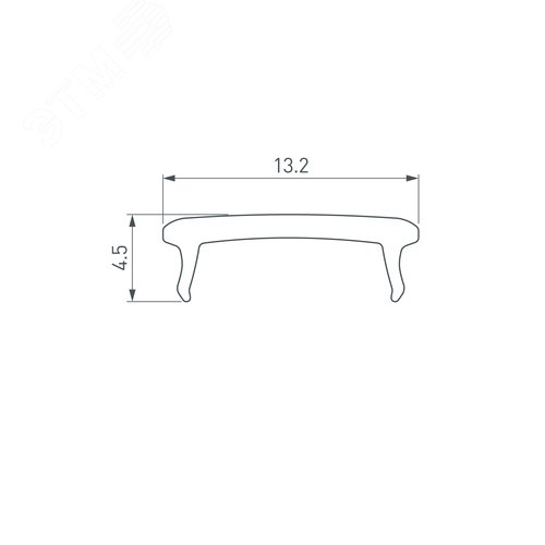 Заглушка для PDS-F черная глухая (ARL, Пластик) 8