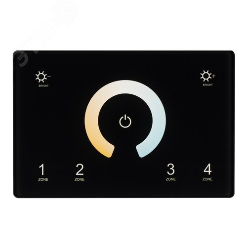 Панель Sens SMART-P81-MIX Black (230V, 4 зоны, 2.4G) (ARL, IP20 Пластик, 5 лет) - фото 2