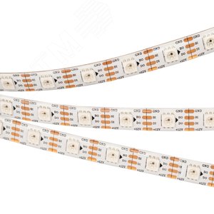 Лента SPI-5000SE-RAM 12V RGB (5060, 60 LED/m, x1, AM) (Arlight, Закрытый, IP65)