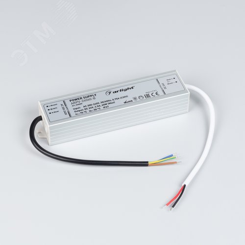Блок питания ARPV-24060-B (24V, 2.5A, 60W) (ARL, IP67 Металл, 3 года) 3