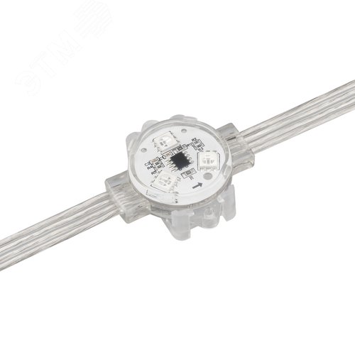 Модуль управляемый VISOR-SPI-5060-3-12V RGB 120deg (D30x16мм, 0.75W, IP68) (Герметичный) - фото 4