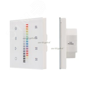 Панель Sens SR-2830C1-AC-RF-IN White (220V,RGB+DIM,4зоны) | 020951 | Arlight - Arlight