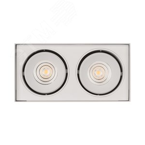 Светильник светодиодный SP-CUBUS-S100x200-2x11W Warm3000 (WH, 40 deg, 230V) (ARL, IP20 металл, 3 года) - фото 4