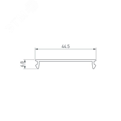 Профиль WPH-LINE-1212-2000 OPAL (ARL, Пластик) 7