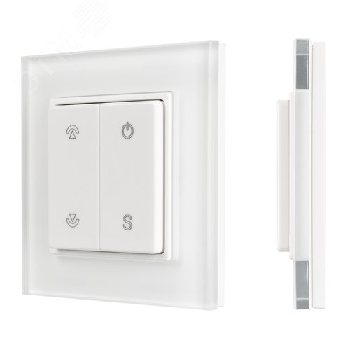 Панель SMART-P47-DIM-G-SUF 3V, 1 зона, Knob, 2.4G ARL, стекло - Arlight