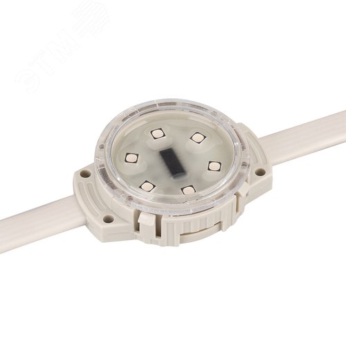 Модуль управляемый SOLEX-DMX-3535-6-24V RGB 120deg (D40x16mm, 1.5W, IP67) (, -) 2