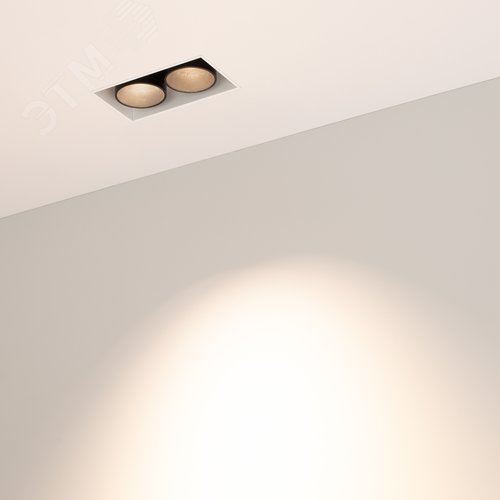 Светильник MS-ORIENT-BUILT-TRIMLESS-TC-S38x67-5W Warm3000 (WH-BK, 30 deg, 230V) (ARL, IP20 Металл, 5 лет) - фото 2