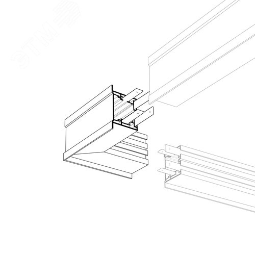 Угол S2-LINIA55-F-L90W внешний (ARL, Металл) 2