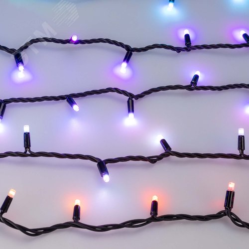 Гирлянда светодиодная декоративная ARD-STRING-PRO-10000-BLACK-95LED-LIVE RGBW-DMX 24V, 10W ARDCL, IP65 - фото 5
