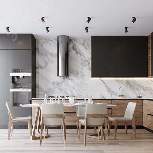 Светильник LGD-LUMOS-R62-9W Warm3000 WH 25 deg IP20 металл 3 года 2