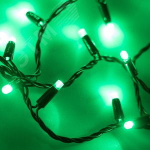 Гирлянда ARD-STRING-CLASSIC-10000-BLACK-100LED-FLASH GREEN (230V, 7W) (ARDCL, IP65) (025801)