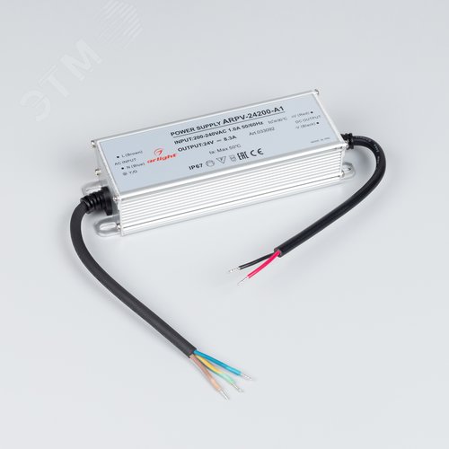 Блок питания ARPV-24200-A1 (24V, 8.3A, 200W) (IP67 металл, 3 года) - фото 3
