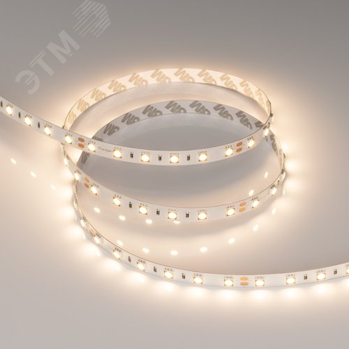 Лента светодиодная 14,4 Вт/м 24В IP20 3000K 60LED/м RT-B60-10mm CRI98 SMD 5060 5 м - фото 4