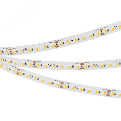 Лента светодиодная 10 Вт/м 24В IP20 6000K 120LED/м TWIST-A120-10mm SMD 2835 5 м - фото 3