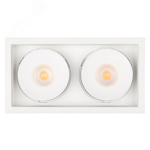 Светильник CL-SIMPLE-S148x80-2x9W Warm3000 (WH, 45 deg) (ARL, IP20 Металл, 3 года) 4