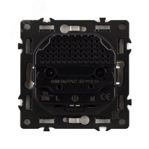 Механизм розетки с USB зарядкой SCT-NOBE-MUAA-SFPL-GD 230V, 16A, Золото светлое, 3 поста - фото 2