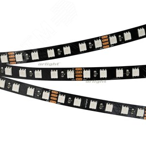 Лента LED RT 2-5000 24V RGB 3X (5060, 420 LED, BLACK) (ARL, 21 Вт/м, IP20) (021759)