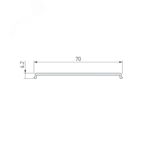Заглушка ARH-DECORE-S12-CAVE-F с отверстием левая (ARL, Пластик) 6