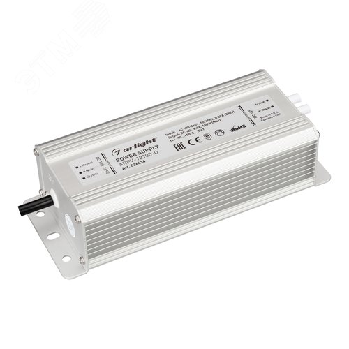 Блок питания ARPV-12100-D (12V, 8.3A, 100W) (ARL, IP67 Металл, 3 года)