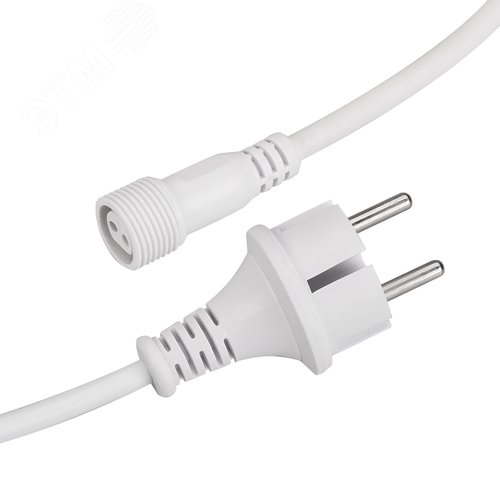 Шнур питания ARD-CLASSIC-ICEFALL-1.5м White (230V) (ARDCL, Закрытый) - Arlight