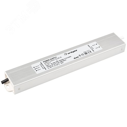 Блок питания ARPV-24060-SLIM-B (24V, 2.5A, 60W) (ARL, IP67 Металл, 3 года)