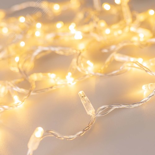 Гирлянда светодиодная декоративная ARD-STRING-CLASSIC-10000-CLEAR-100LED-FLASH Warm/Warm 230V, 7W ARDCL, IP65 - Arlight
