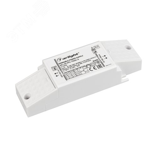 Блок питания ARJ-20-PFC-TRIAC-A (20W, 500-700mA) (ARL, IP20 Пластик, 5 лет) - Arlight