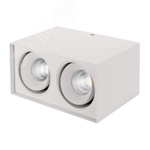 Светильник светодиодный SP-CUBUS-S100x200-2x11W Warm3000 (WH, 40 deg, 230V) (ARL, IP20 металл, 3 года) - фото 5