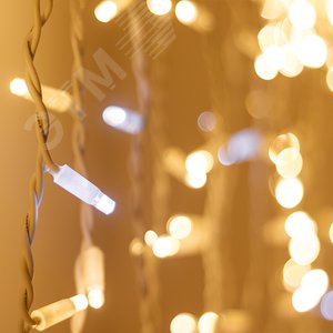 Гирлянда ARD-CURTAIN-PRO-2000x3000-WHITE-760LED-FLASH WARM/WHITE (230V, 70W) (ARDCL, IP65) (026062)