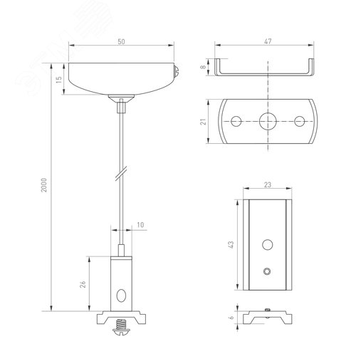 Экран ARH-WIDE-(B)-H20-2000 RRC Clear-PM (ARL, Пластик) 16