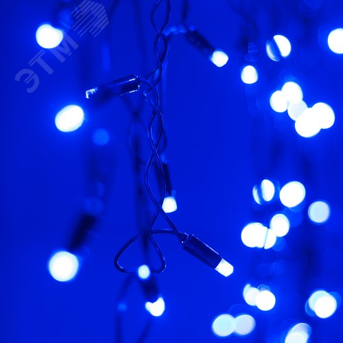Гирлянда светодиодная декоративная ARD-EDGE-CLASSIC-2400x600-BLACK-88LED-STD BLUE 230V, 6W ARDCL, IP65 2