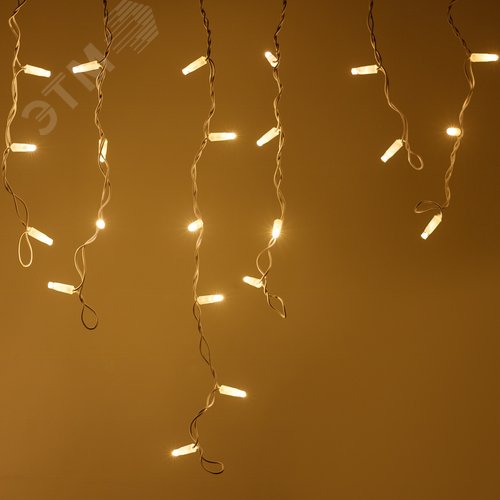 Гирлянда светодиодная декоративная ARD-EDGE-CLASSIC-2400x600-WHITE-88LED-FLASH WARM 230V, 6W ARDCL, IP65