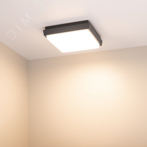 Светильник LGD-AREA-S175x175-10W Warm3000 (GR, 110 deg, 230 В) (ARL, IP54 Металл, 3 года) - фото 3