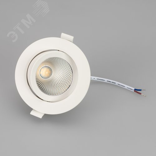 Светильник LTD-POLAR-TURN-R105-10W Day4000 (WH, 36 deg, 230V) (ARL, IP20 Пластик, 3 года) - фото 3