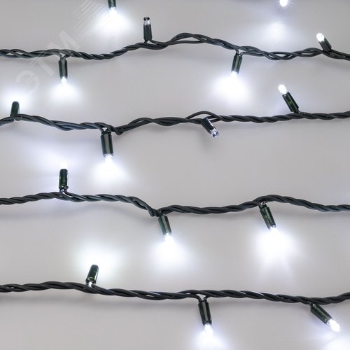 Гирлянда светодиодная декоративная ARD-STRING-PRO-1000-GREEN-100LED-PULSE White 230V, 7W ARDCL, IP65 - фото 2