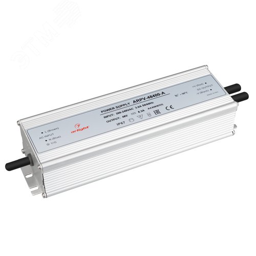 Блок питания ARPV-48400-A (48V, 8.3A, 400W) ( IP67 Металл, 3 года) - Arlight