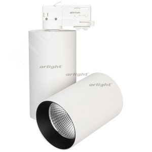 Светильник трековый SP-POLO-TRACK-TURN-R85-15W White5000 (WH-BK, 40 deg) (ARL, IP20 Металл, 3 года) (027443) - Arlight