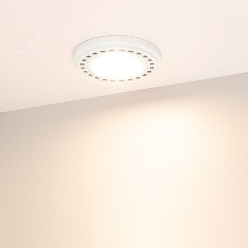 Лампа AR111-Светильник Unit-GU10-15W-DIM Warm3000 (WH, 120 deg, 230V) (ARL, металл) - фото 3